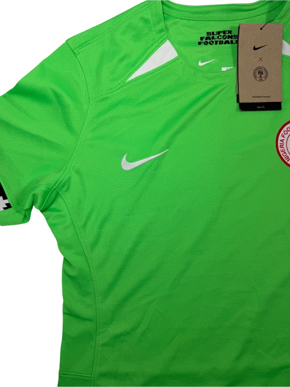Nike Nigeria football. Gren soccer jersey. Women's size M Dri-Fit. New With Tags - Picture 7 of 7
